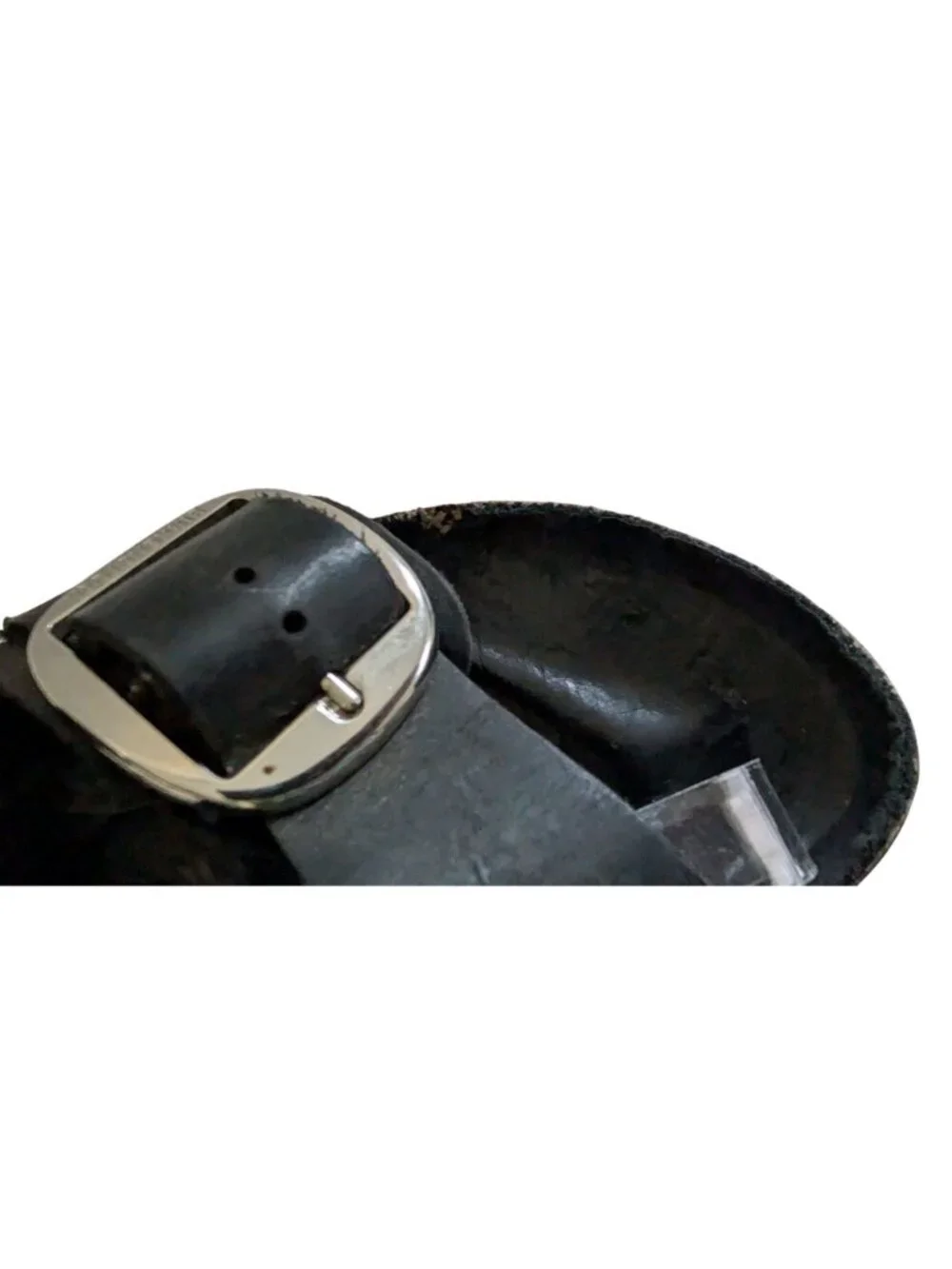Birkenstock Arizona Big Buckle Exquisite Black Leather Sandals 37 US 6 Narrow
